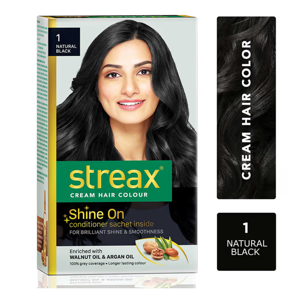 Streax Cream Hair Colour With 100% Grey Coverage & No Ammonia