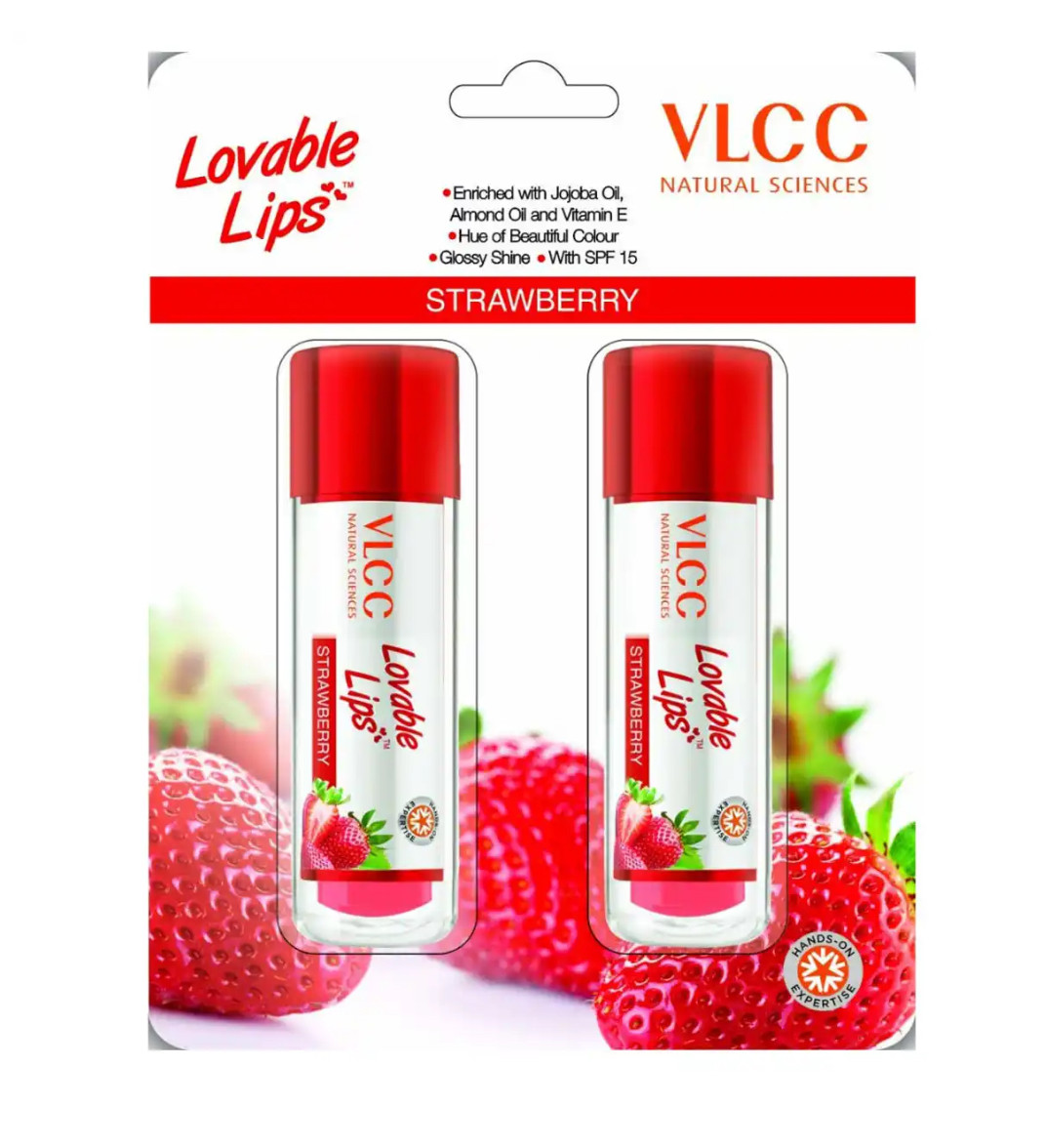 Vlcc Lovable lips | Strawberry Lip Balm Buy1 Get 1 Free