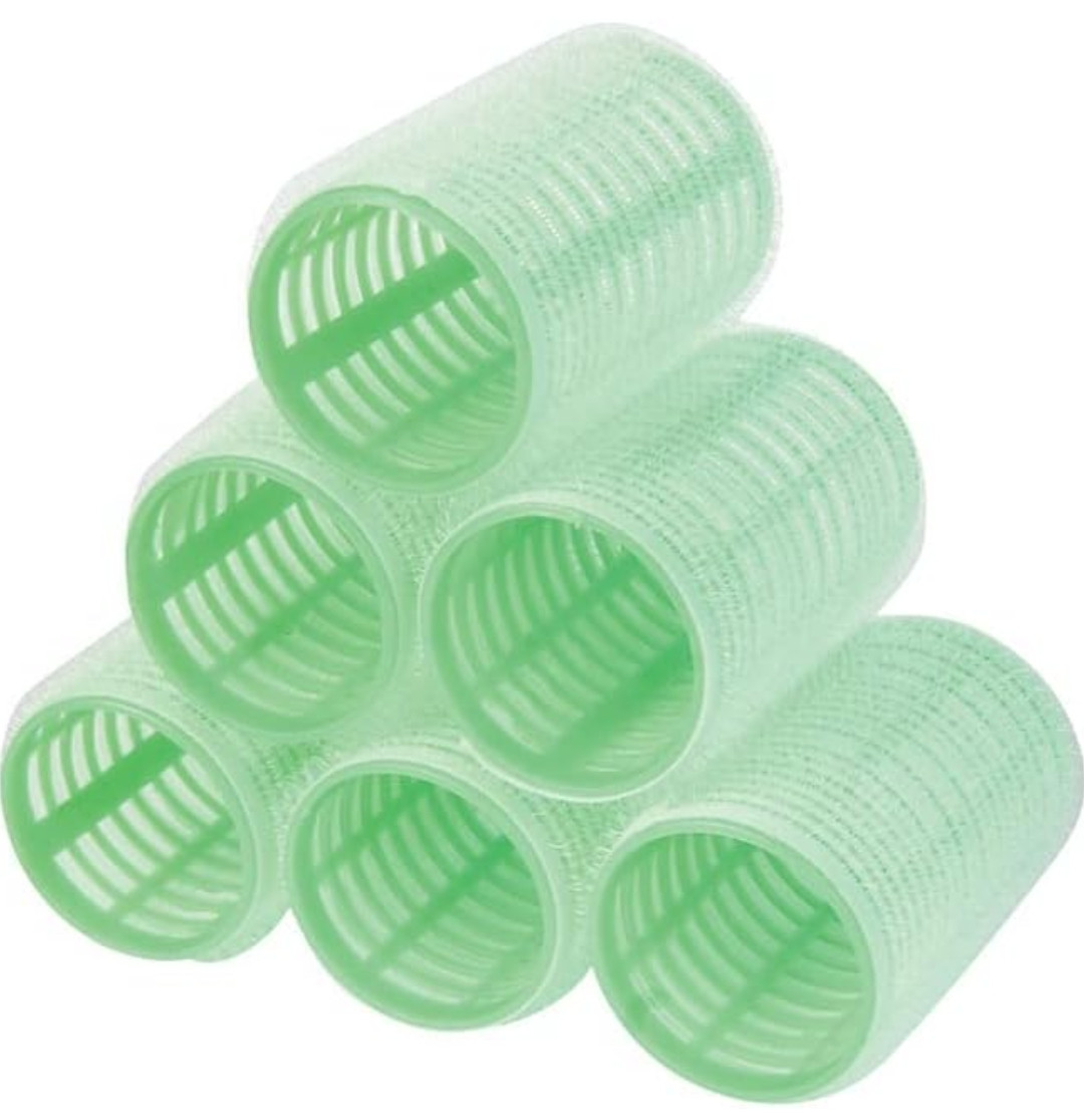 Gubb USA Hair Roller Large Set Of 6 Hair Curler, Green