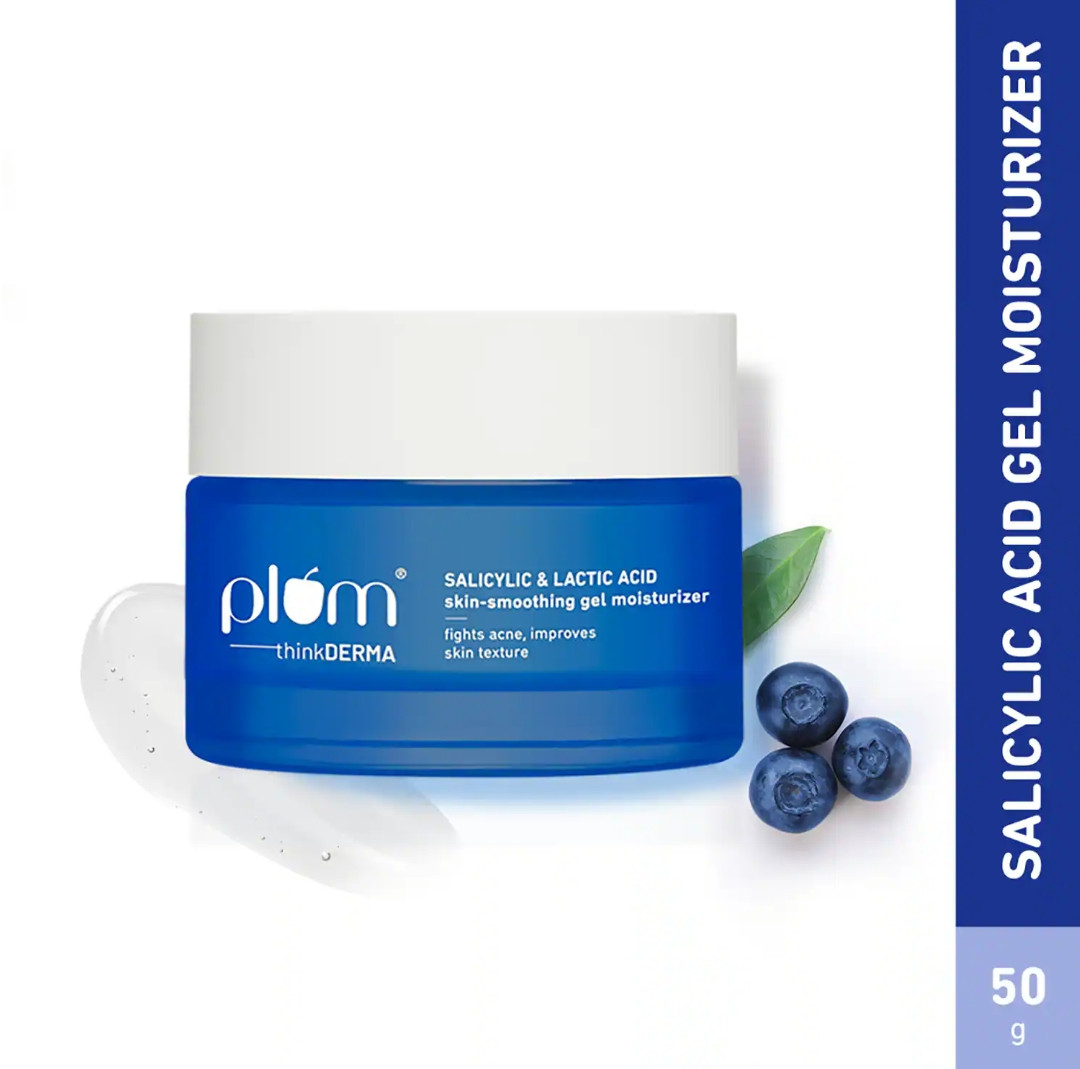 Plum Salicylic & Lactic Acid Skin smoothing Gel Moisturizer 50gm