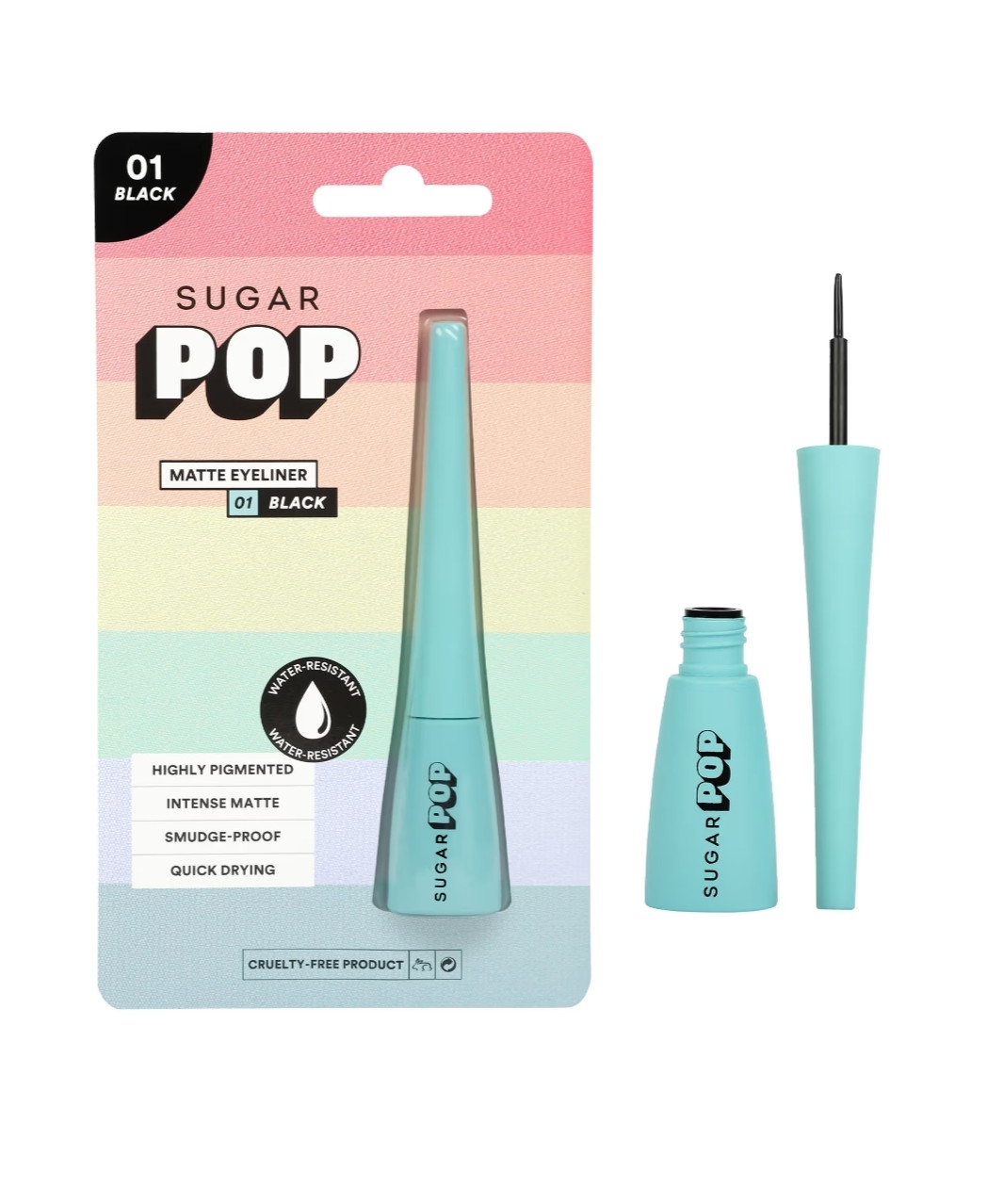 SUGAR POP Matte Eyeliner - Black (4.5ml)