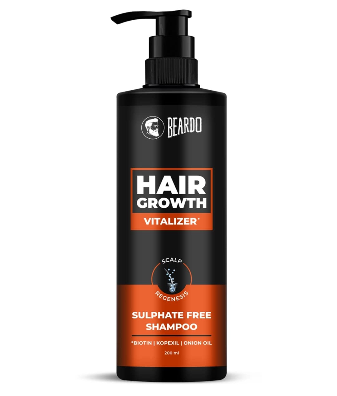 Beardo Hair Growth Vitalizer Sulfate Free Shampoo 200ml