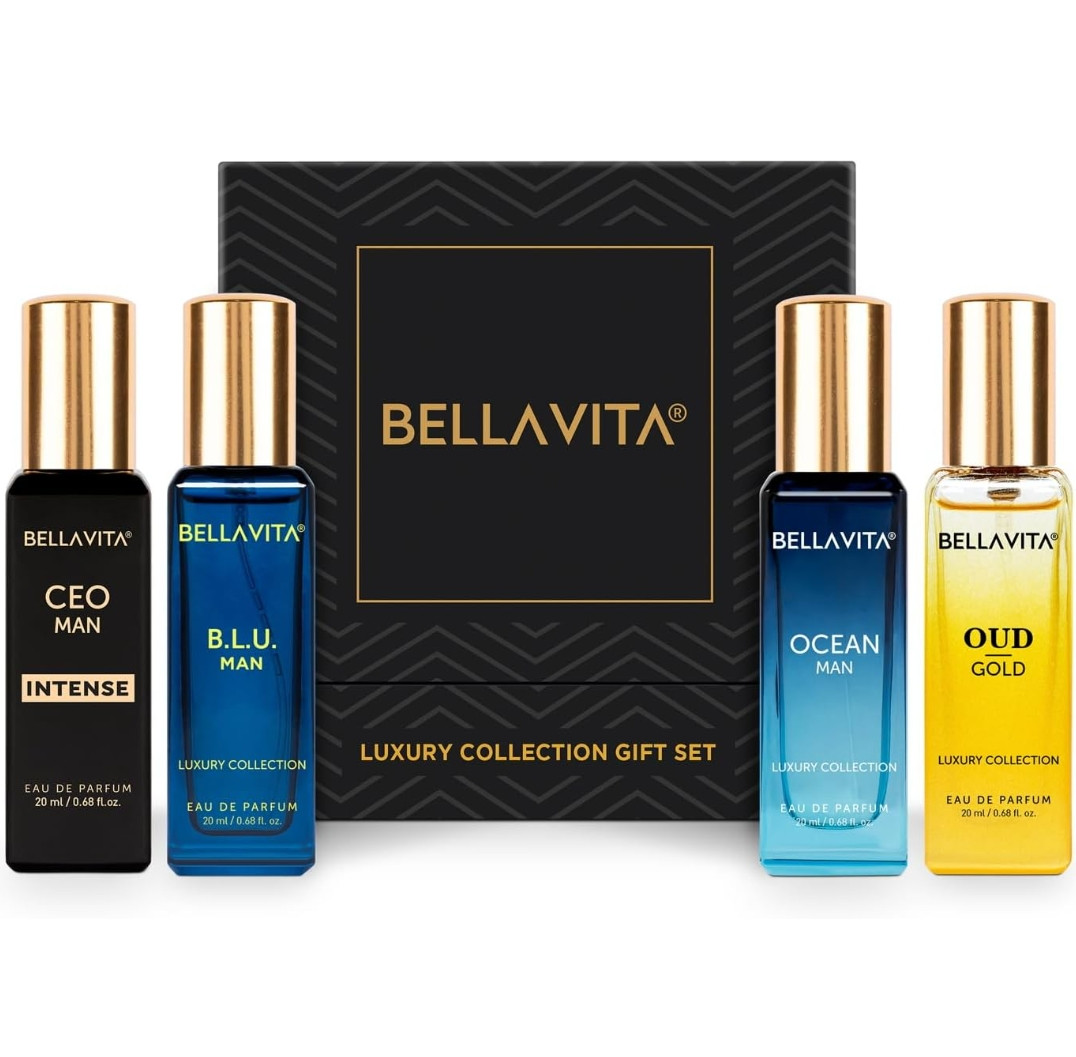 Bella Vita Luxury Collection Eau De Parfum Gift Set 4 x 20ml for Men