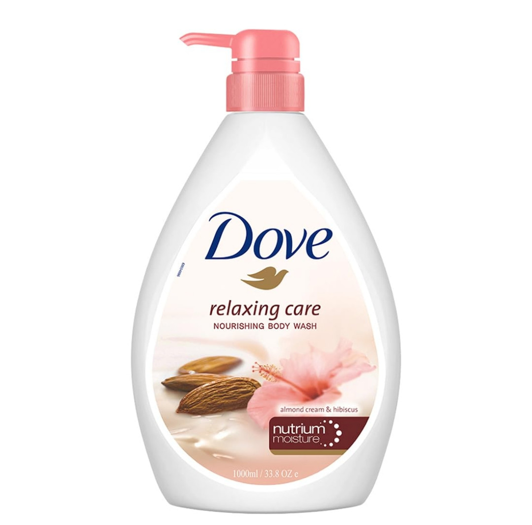 Dove Relaxing Care Bodywash Almond Cream&Hibiscus 1L