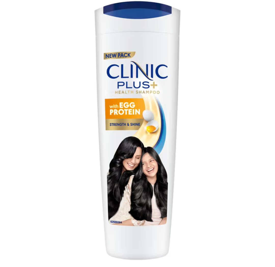 Clinic Plus Strength & Shine Shampoo with Egg Protein for Strength, Shine & Smoothness 80ml