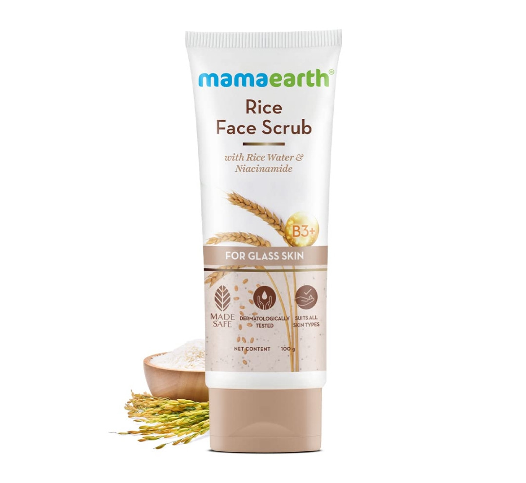 Mamaearth Rice Face Scrub 100 gm