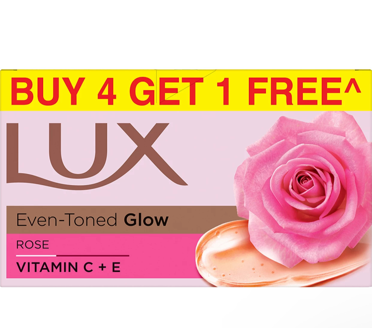 Lux Rose Radiant Glow Soap 4+1 Free (100g each)