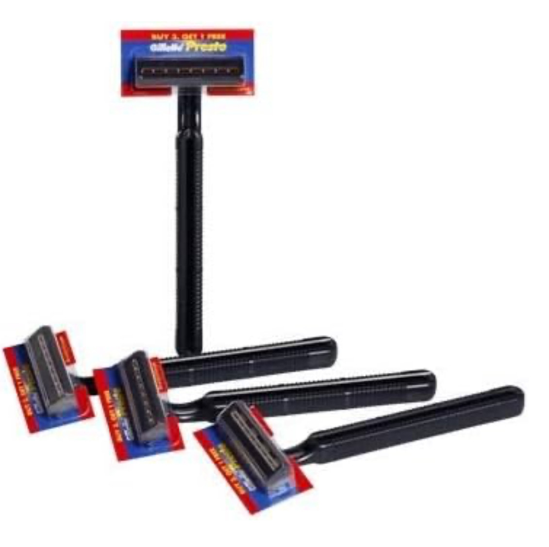 Gillette Presto Razor, Buy 3 Get 1 Free (Pack of 4)