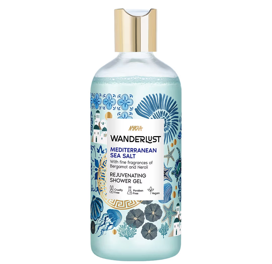 Nykaa Wanderlust Mediterranean sea salt body wash