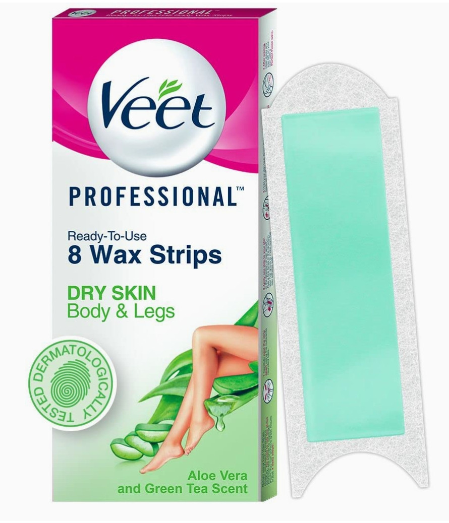 Professional Waxing Strips Kit for Dry Skin, 8 Strips (8PCS)