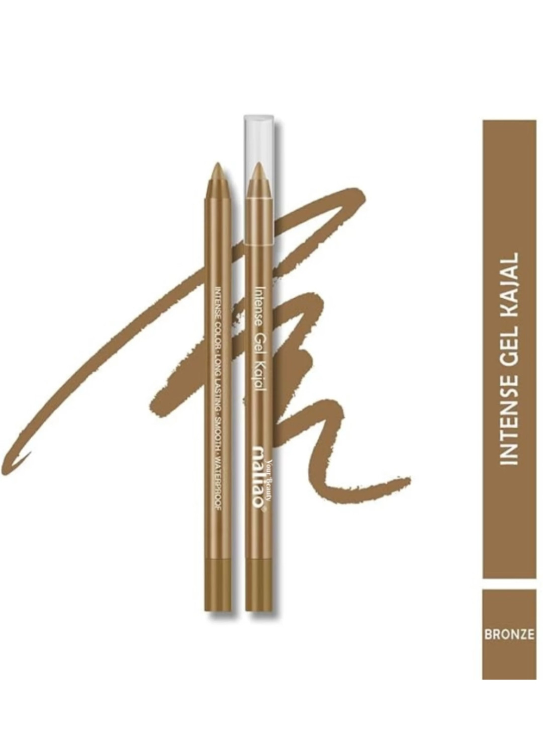 Maliao Intense Gel Kajal With Sharpener (Bronze)