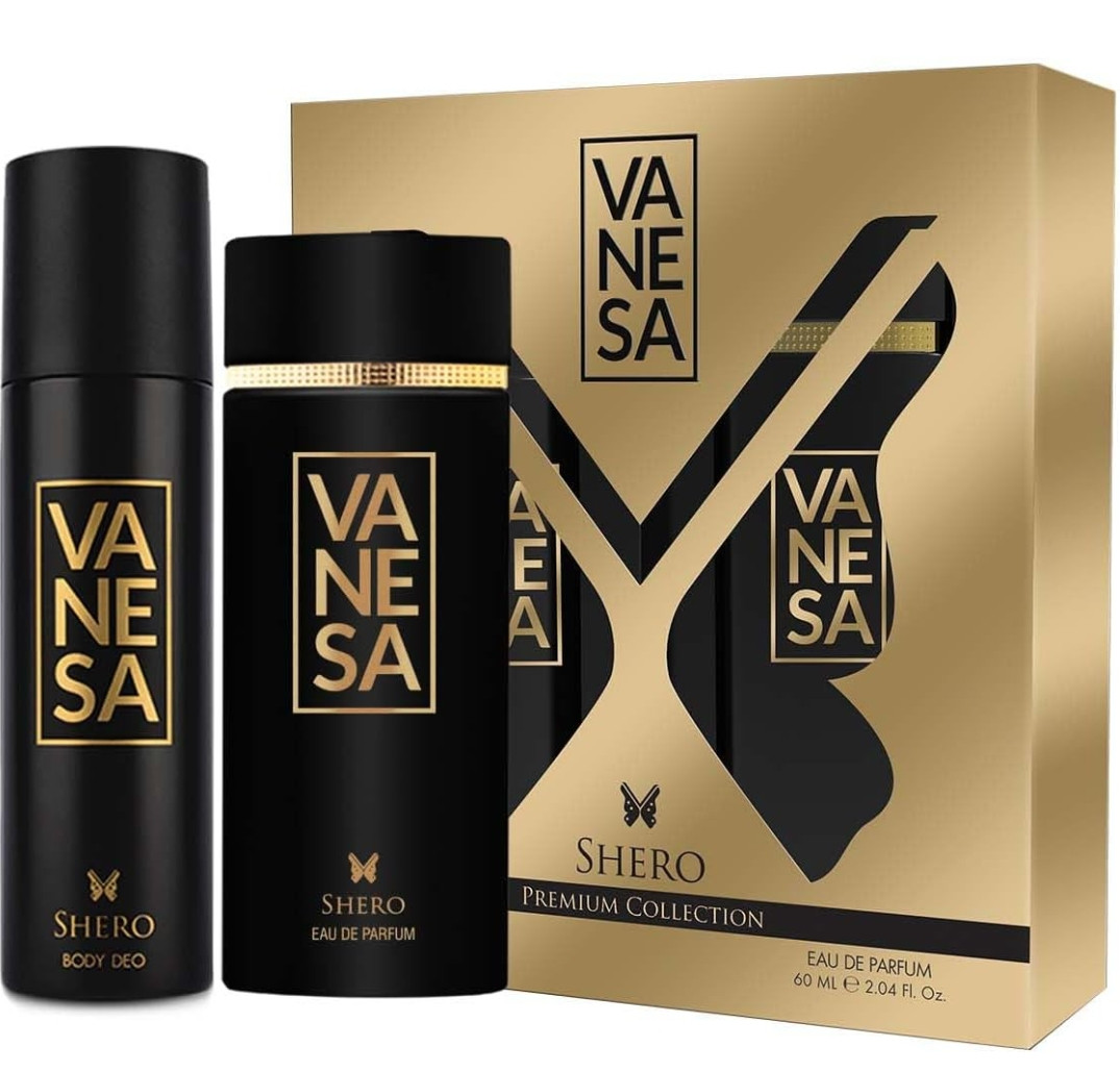 VANESA Shero Gift Pack - Deodorant 150ML + Perfume 60ML | Long Lasting Fragrance for Women