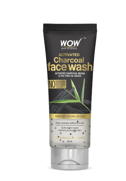 Wow Skin Science Activated Charcoal Face Wash Tube -100ml