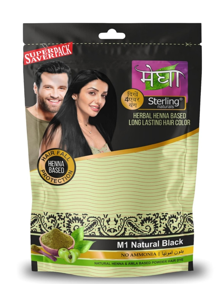 Sterling Naturals Megha Mehandi Hair Colour for Women & Men, Henna Based Mehndi, Organic Hair Dye Without Chemicals and Ammonia