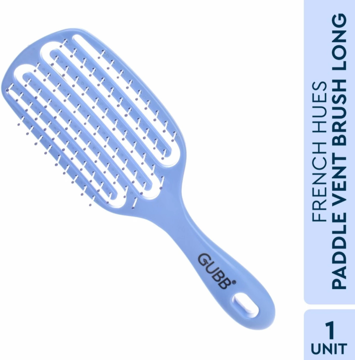 GUBB French Hues Paddle Vent Long Hair Brush For Women & Men, Detangling Brush