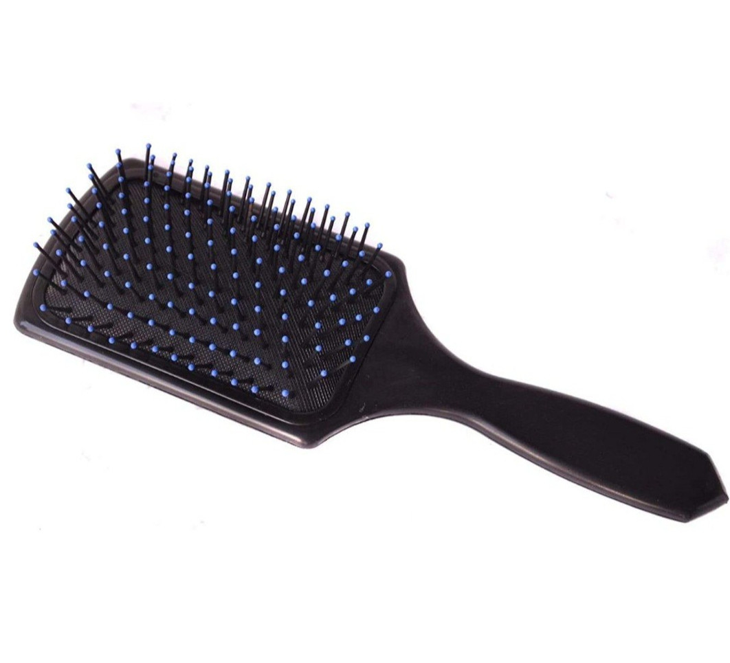 Black Plastic Paddle Hair Brush