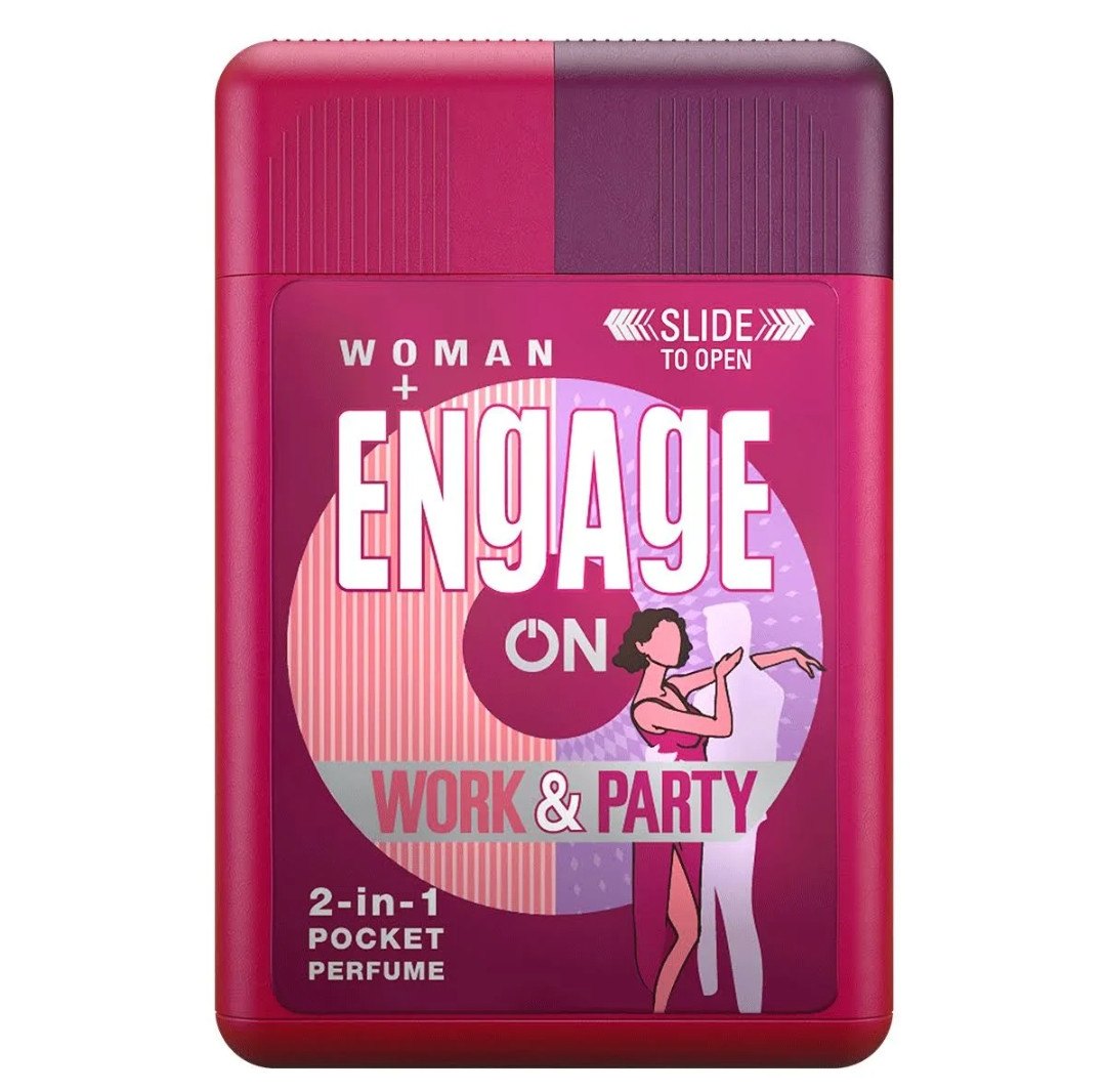 Engage ON Work & Party 2-in-1 Pocket Perfume for Women