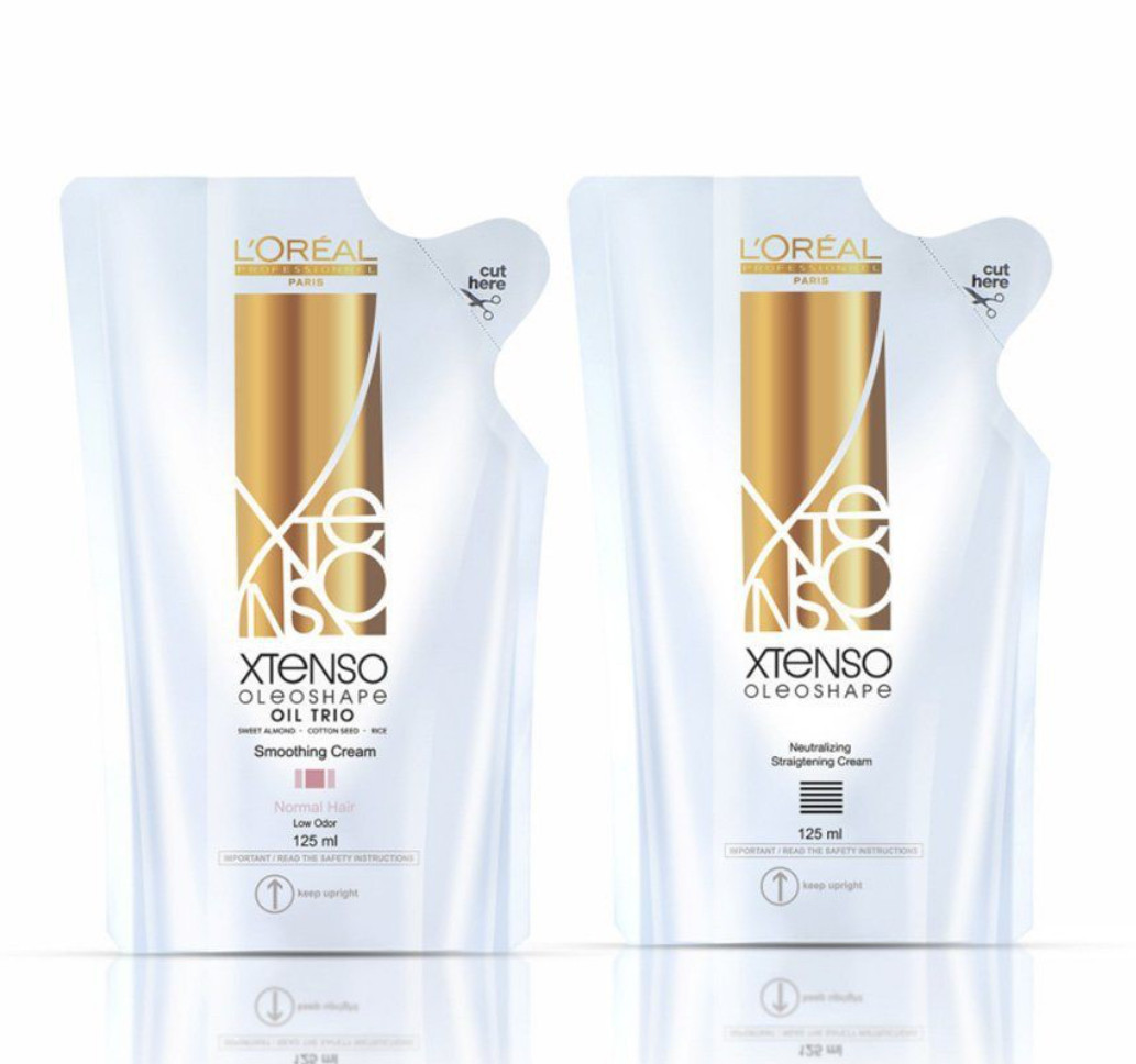 Loreal Paris X-Tenso Oleoshape Oil Trio Smoothing Cream 125ML + Neutralizing Straightning Cream 125ml