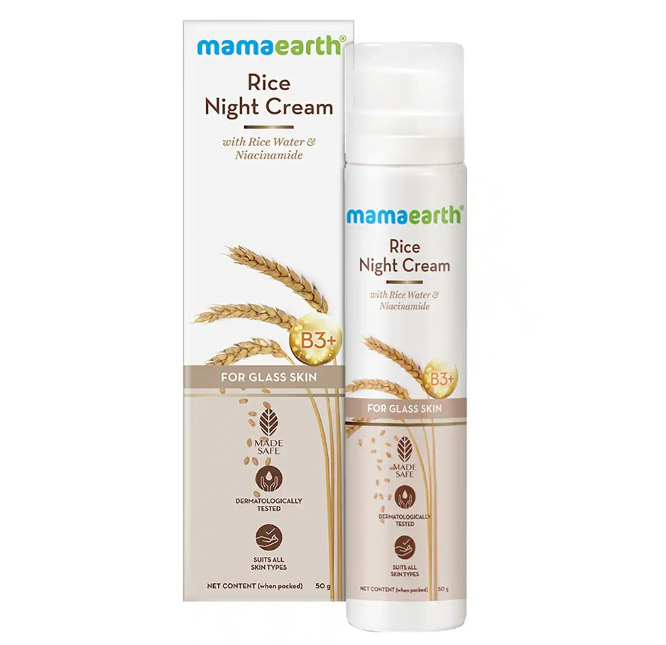 Mamaearth Rice night Cream (Glass Skin) 50gm