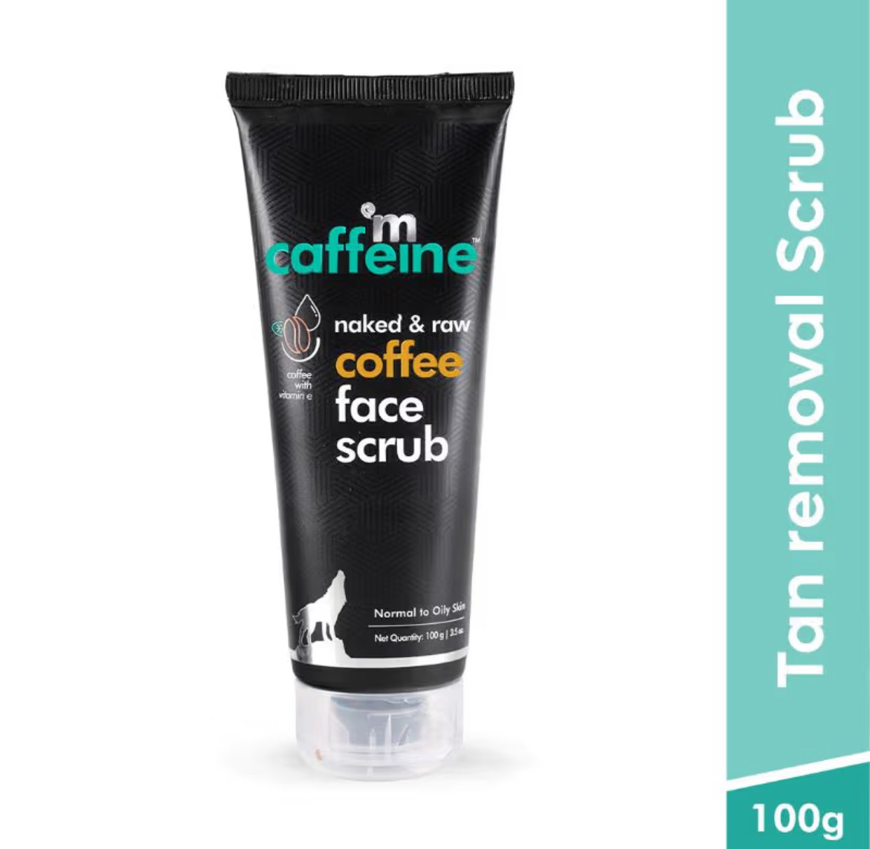 D-Tan Exfoliating Coffee Face Scrub With Walnut & Vitamin E for Fresh & Glowing Skin 100g