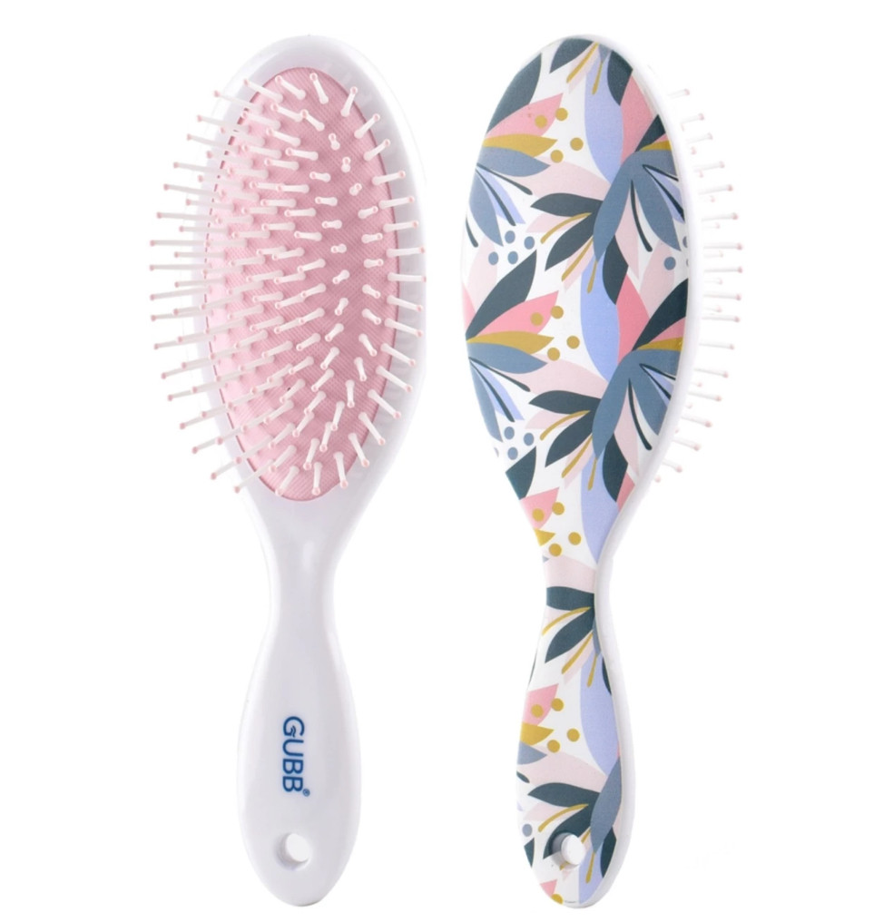 GUBB Tropical Bloom Oval Hair Brush for Men & Women For Everyday Grooming