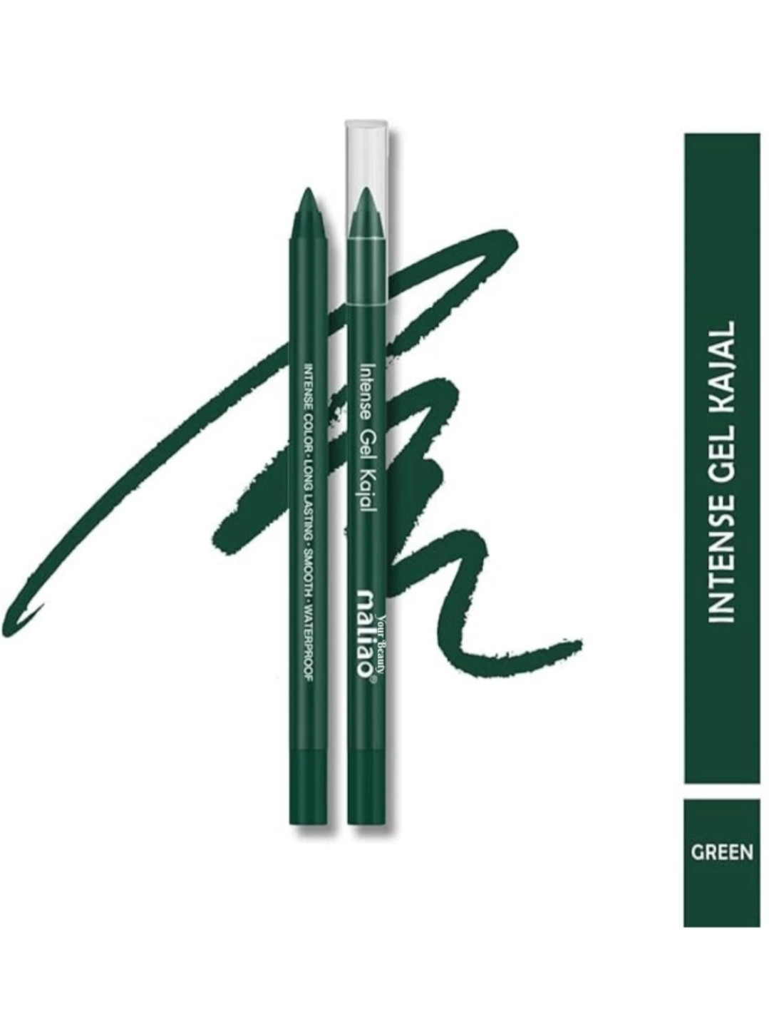 Maliao Intense Gel Kajal With Sharpener (Green)