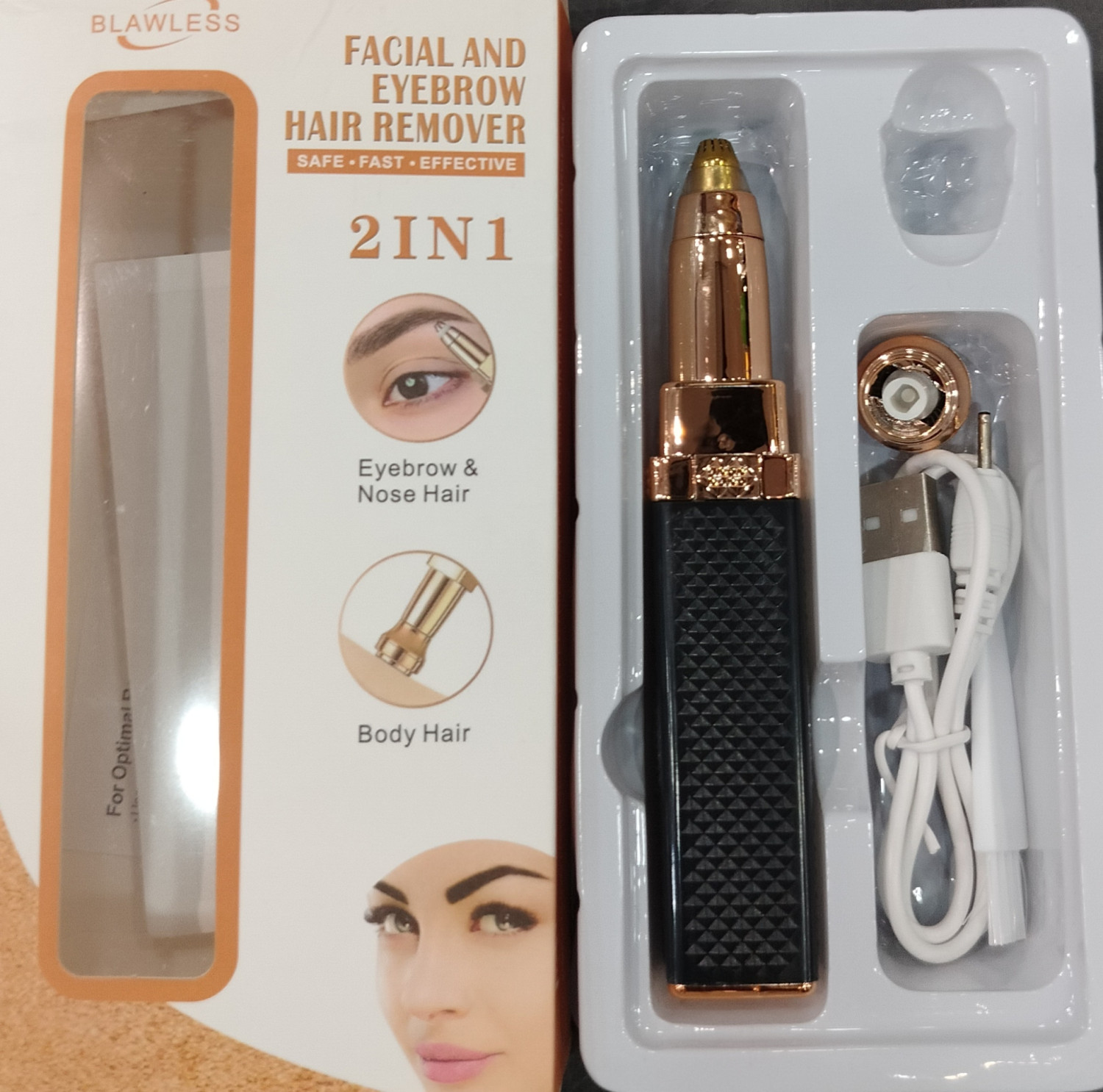 FLAWLESS Facial hair removal 2in1