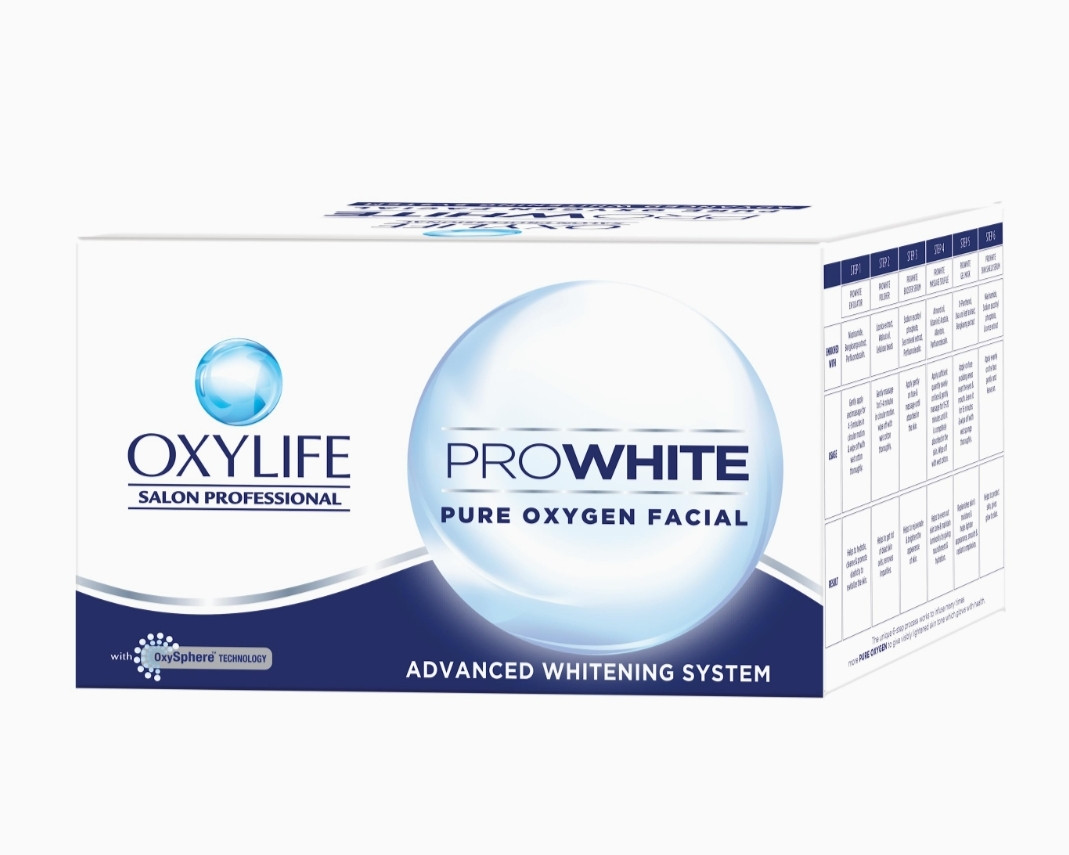 Oxylife Prowhite Pure Oxygen Facial Kit - With Oxysphere Technology | Advanced Whitening System
