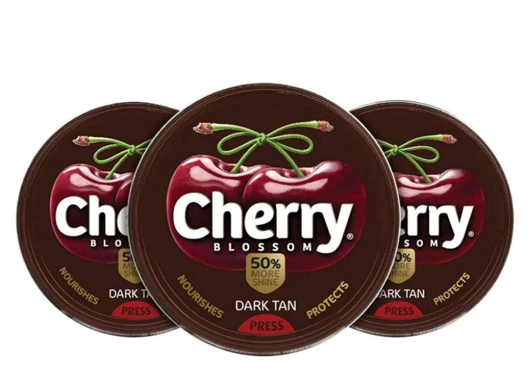Cherry Blossom wax Shoe Polish (Dark Tan)