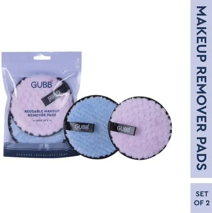 GUBB Reusable Makeup Remover Pads (Purple & Blue)