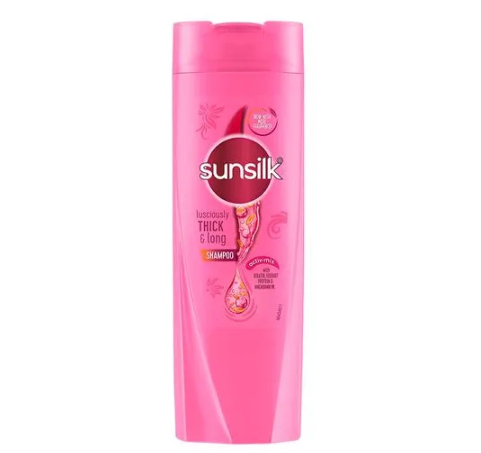 Sunsilk Lusciously Thick & Long, Shampoo,for Fuller Hair, with Keratin, Yoghurt Protein & Macademia Oil, Paraben-Free