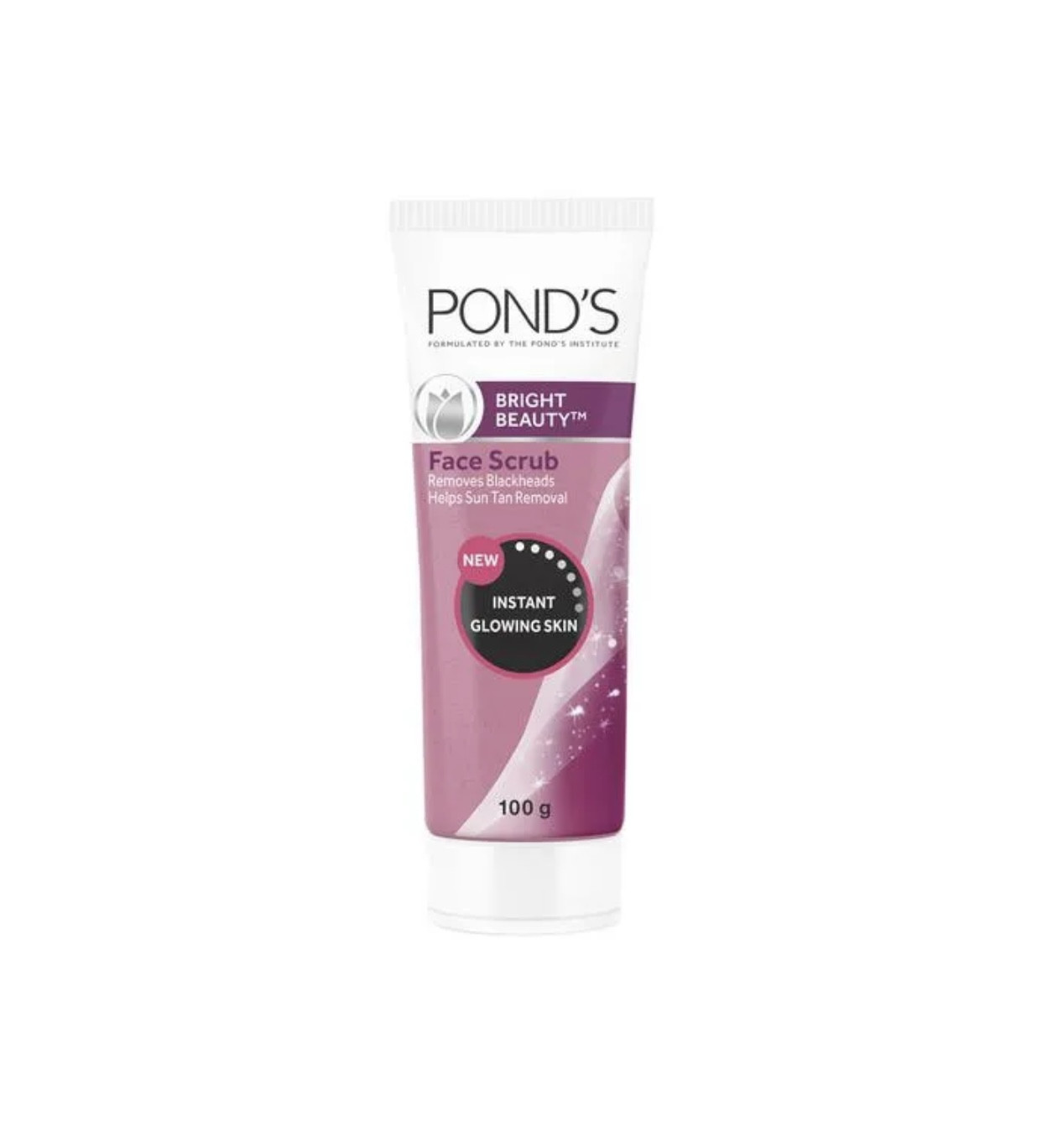 POND'S Bright Beauty Face Scrub, Deep Clean But Mild On Skin, Exfoliate, Remove Blackheads & Sun Tan, Gel Scrub, Bright Glowing Skin, 100 g
