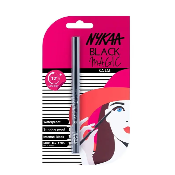 Nykaa Black Magic Kajal Pencil - Black (0.3gm)