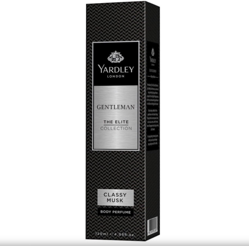 Yardley London Gentleman Body Perfume| The Elite Collection | No Gas Deodorant for Men|  120ml