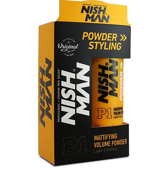 nishman Mattifying Hair Volumizing Powder Wax, Matte Finish, 24 Hrs Strong Hold For Men