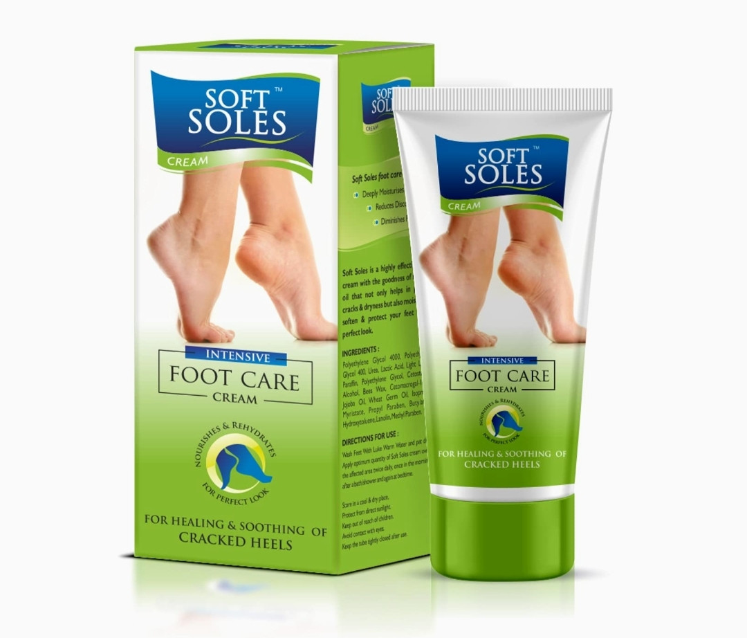 Softsoles Foot Cream For Cracked Heel & Rough(30 gm) -Feet Cream For Dry and Cracked Heel Repair With Benefits Of Jojoba Oil,Bees Wax,Wheat
