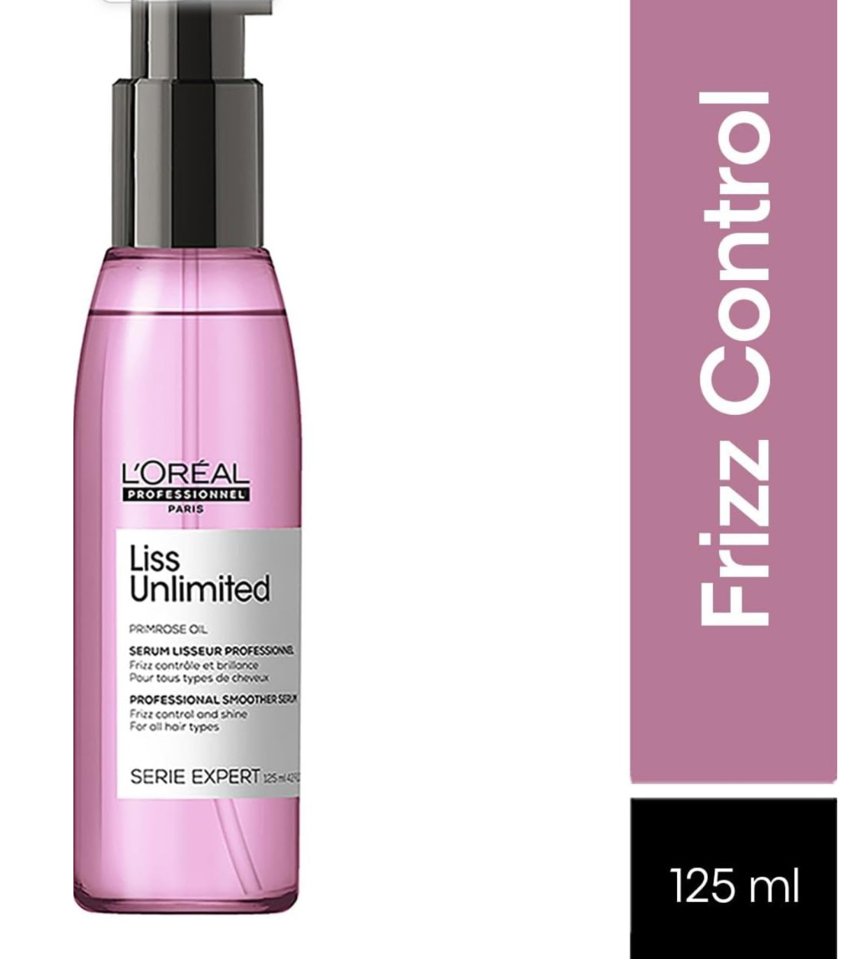 Loreal Professional Liss Unlimited Hair Serum | Frizz Control And Shine For All Hair type 125ml