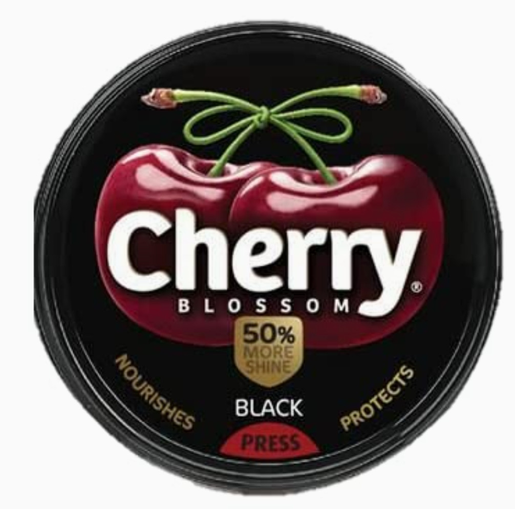 Cherry Blossom Wax Shoe Polish (Black), 15 gm and 40 gm