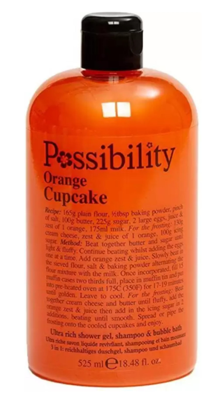 Possibility orange cupcake, shower gel 525ml