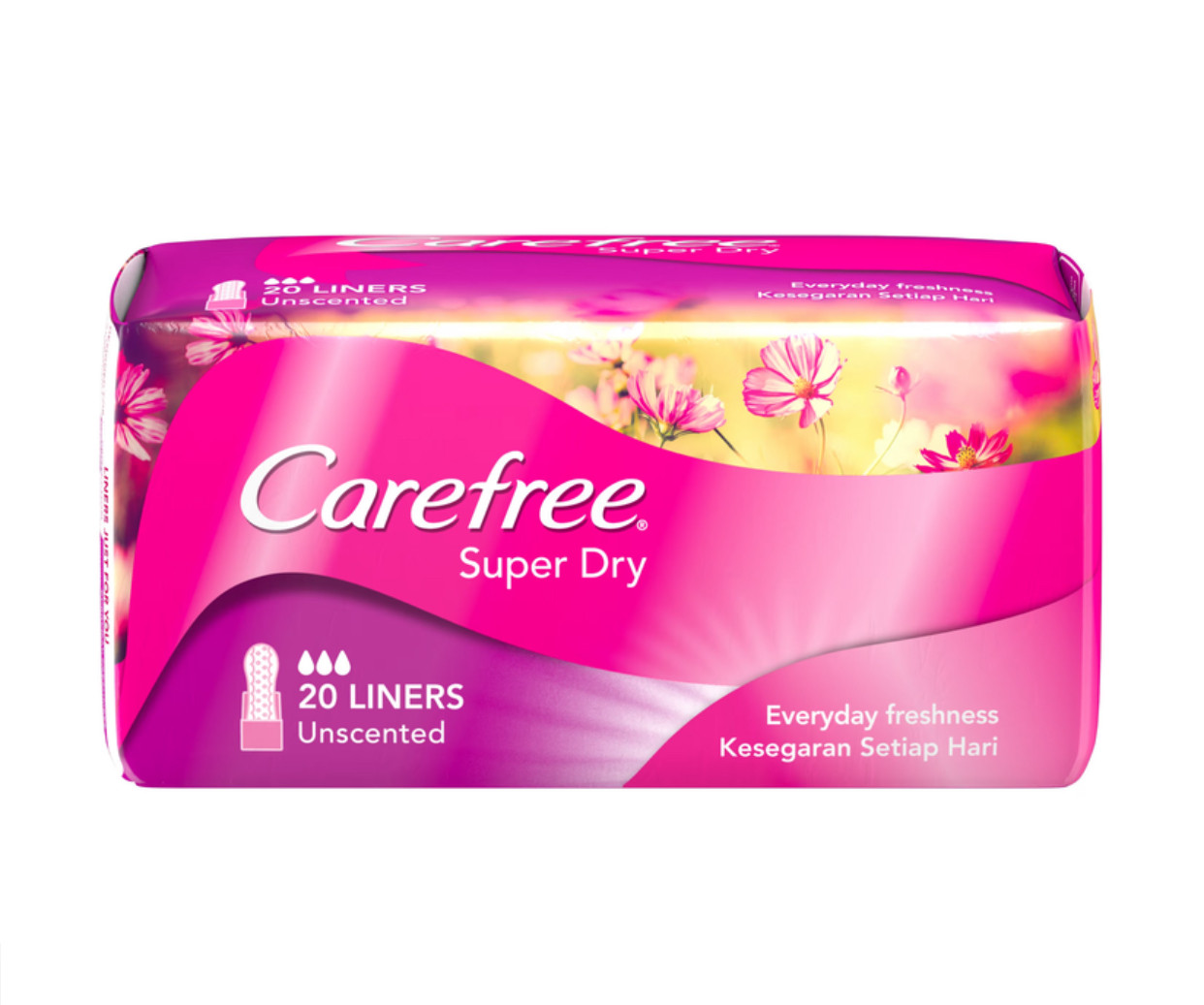 Carefree Super Dry Panty Liners (20 Pads)