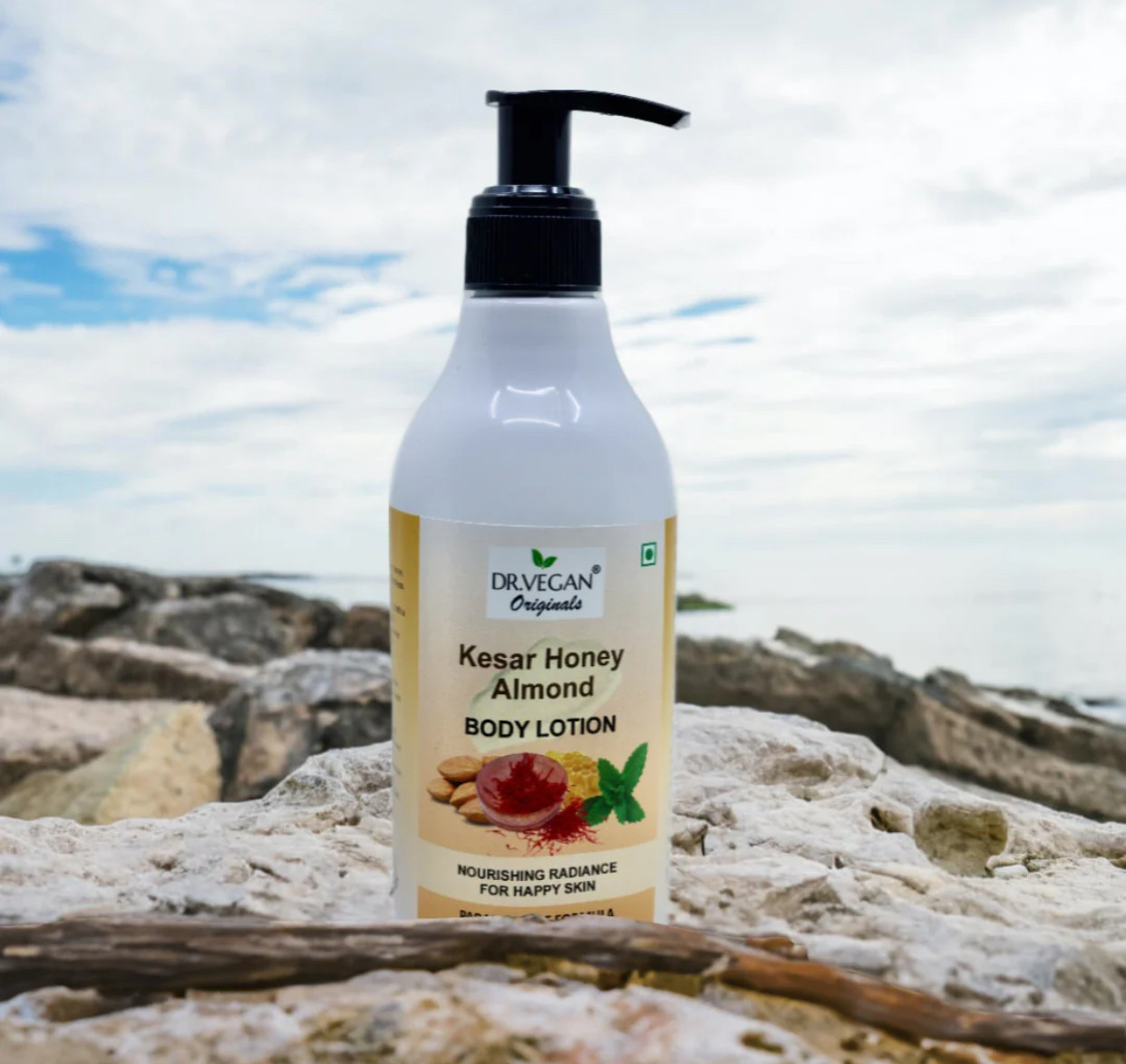 DR.VEGAN Kesar Honey Almond Body Lotion (300ml)