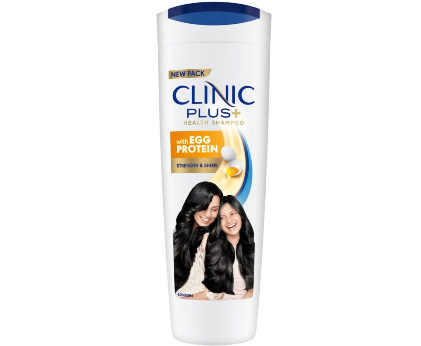 Clinic Plus Strength & Shine Shampoo with Egg Protein for Strength, Shine & Smoothness, 175 ml