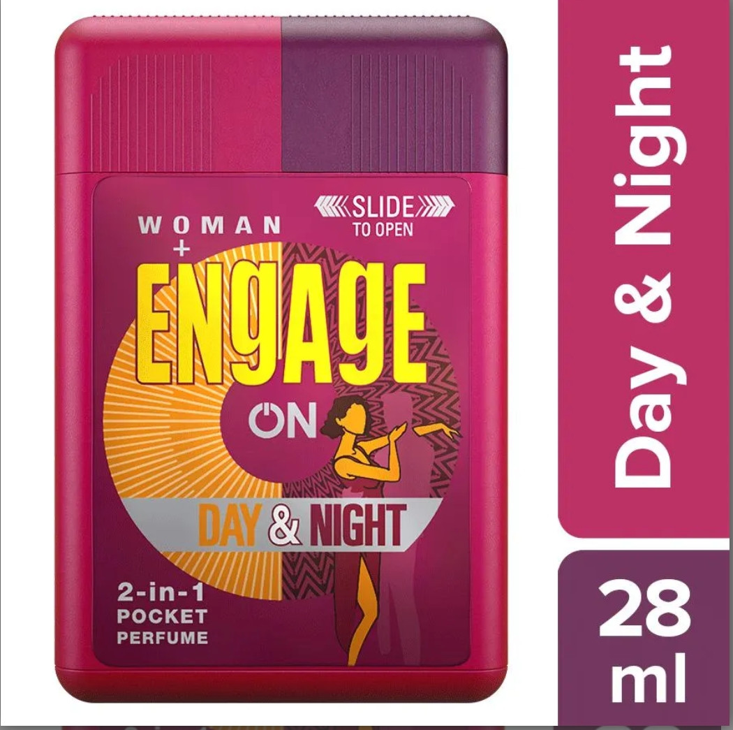 Engage ON 2-In-1 Pocket Perfume Day & Night For Woman 28ml