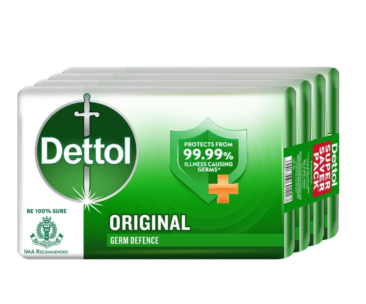 Dettol Orignal Soap 5 Units (100gm Each)