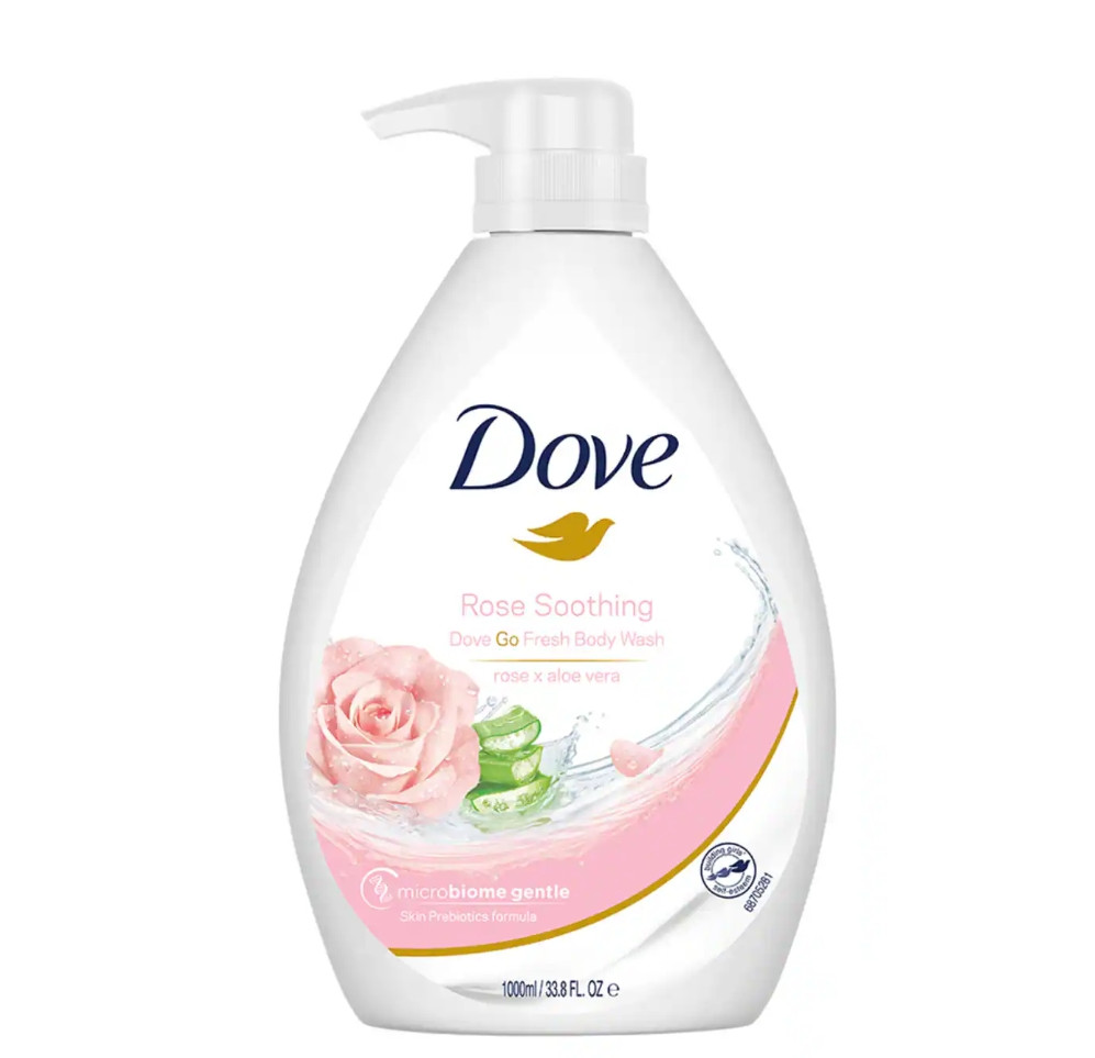 Dove Rose Soothing BodyWash Rose & Aloevera  1L