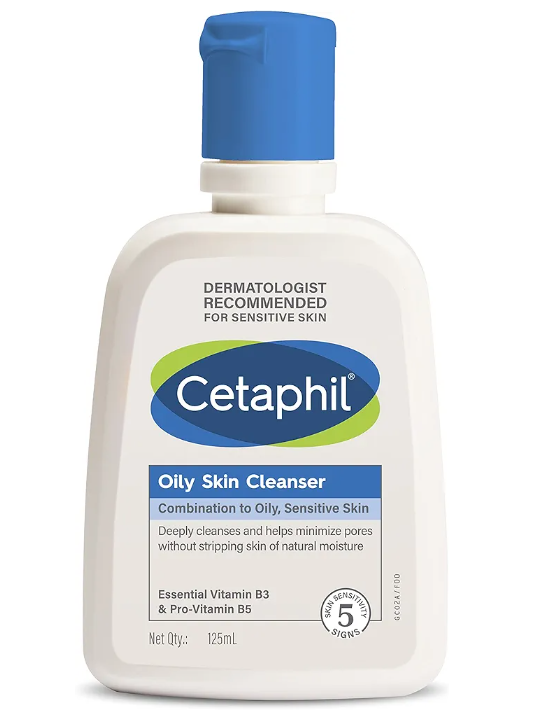 Cetaphil Oily Skin Cleanser, Combination to oily, Sensitive Skin (125ml)