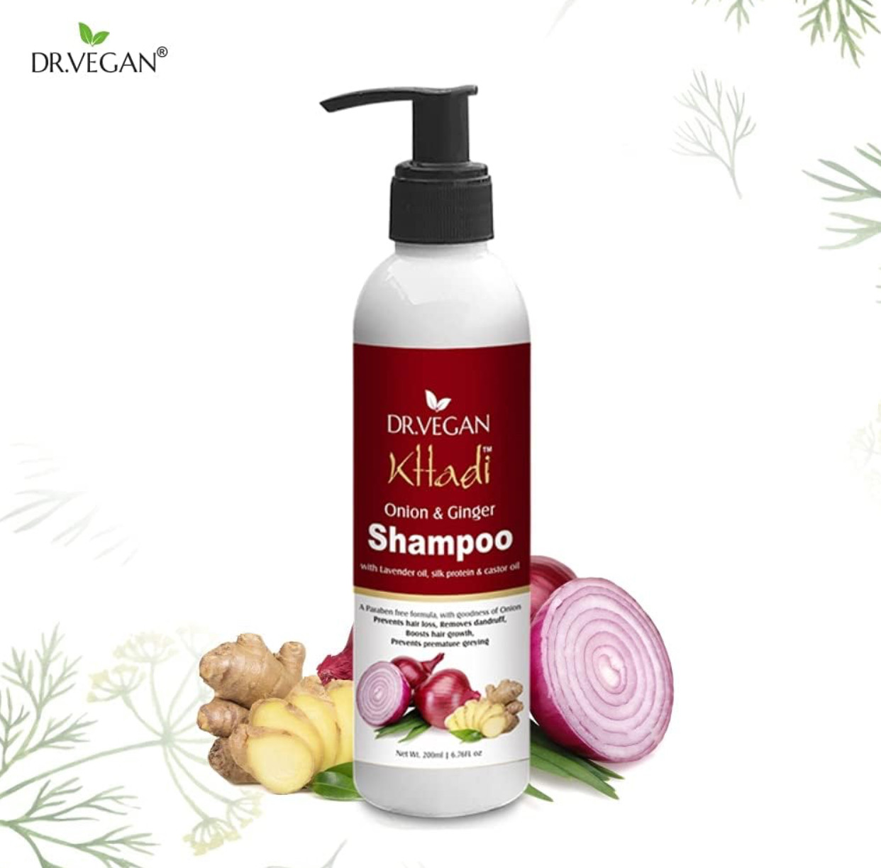 Dr Vegan Onion & Ginger Shampoo (200ml)