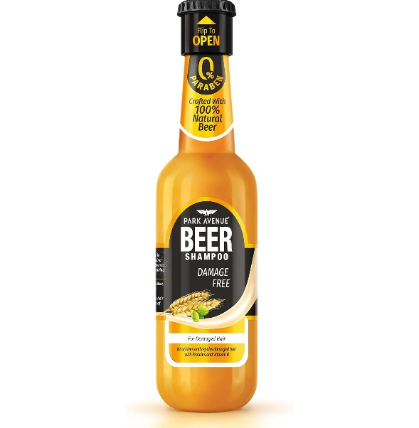 Park Avenue Beer shampoo For Damaged hair (180ml) | Paraben Free | For Damage Fee Hair| Crafted with Natural Bee