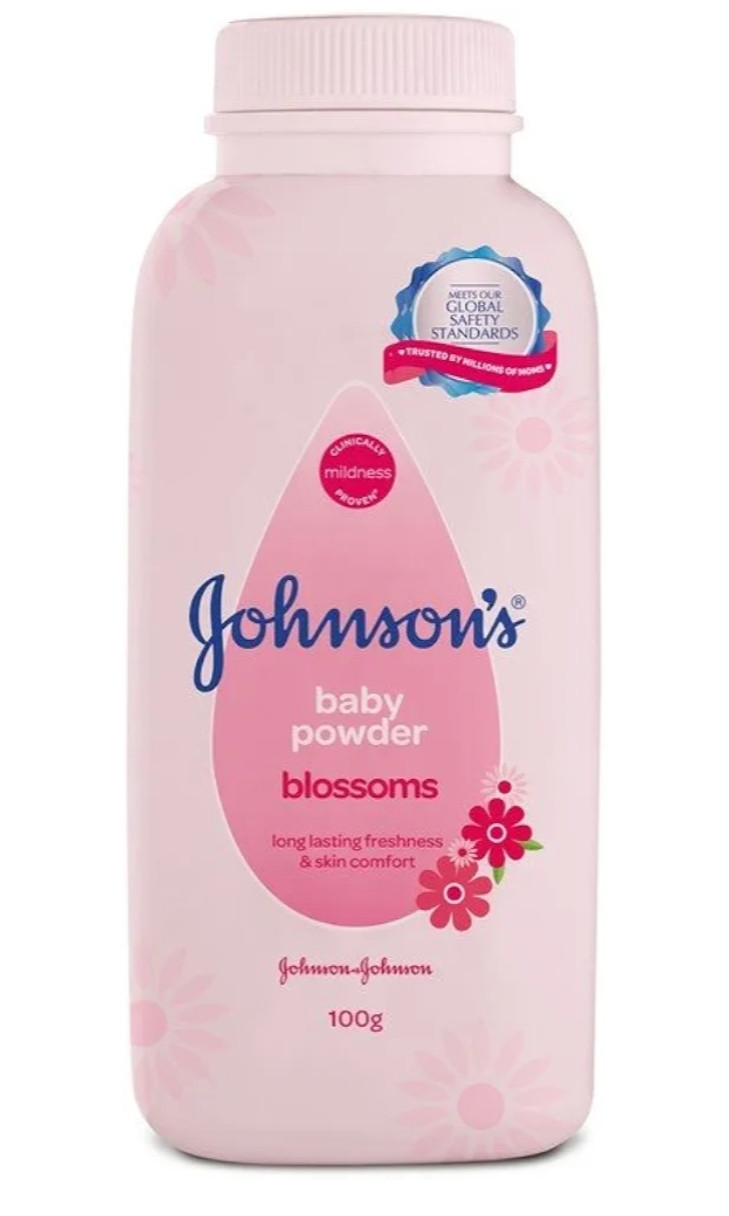 Johnson's baby powder blossoms natural plant_based 100 g