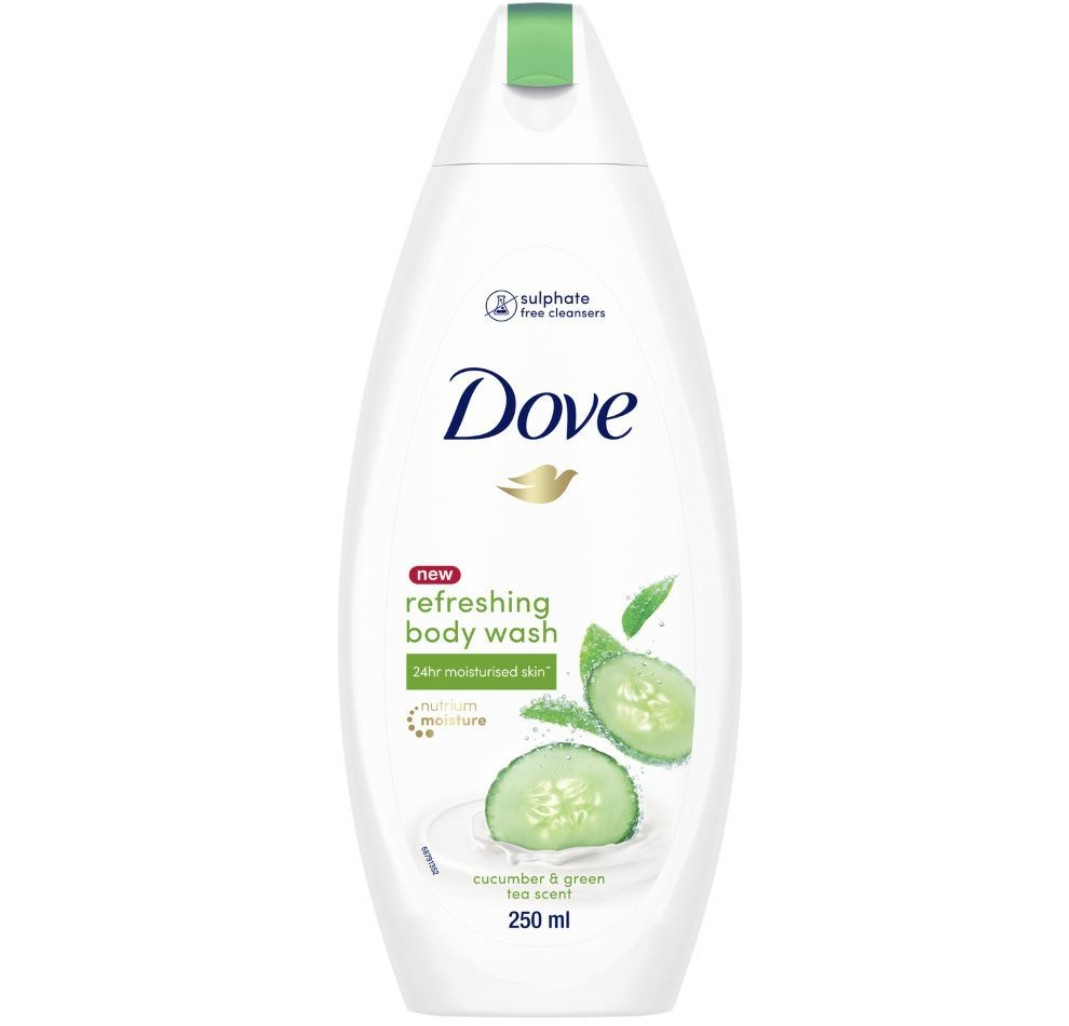 Dove refreshing body wash cucumber & tea scent 250mk